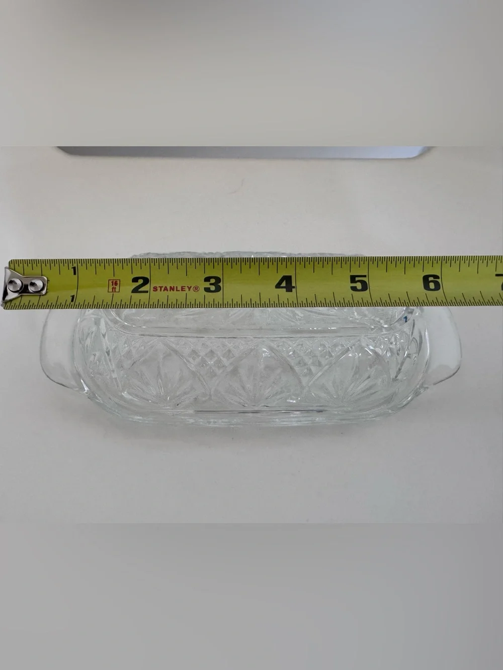 Cristal D'Arques Butter Dish Cottagecore Grandmillennial French Country Glass